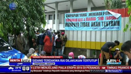 Demo Warnai Sidang Tertutup Kasus Pembunuhan Sadis Eno