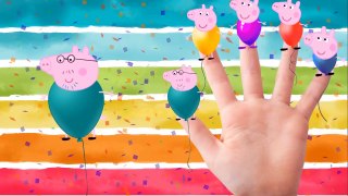 Finger Family Peppa Pig Clown Lollipop Collection | Nursery Rhyme & More!