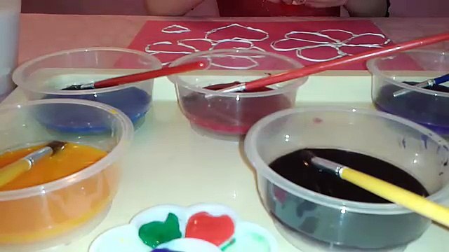 Рисуем солью и раскрашиваем красками/Создаём #необычные картины солью