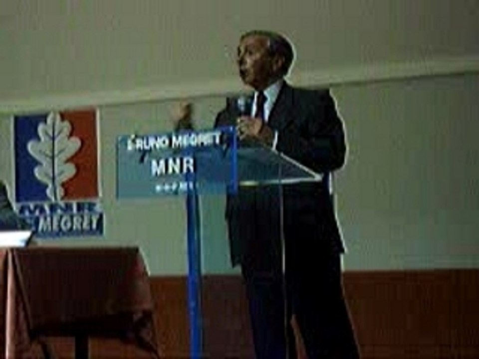 discours Bruno Mégret