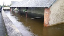 L'inondation du lavoir (crue du ru d'Oison le 31 mai 2016)