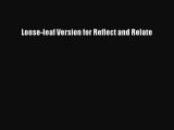 Read Book Loose-leaf Version for Reflect and Relate ebook textbooks