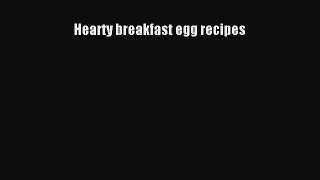 Download Hearty breakfast egg recipes PDF Free