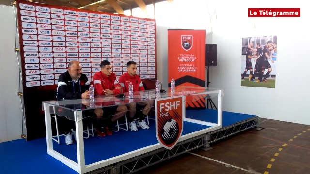 Perros-Guirec (22). Euro 2016 : l'équipe d'Albanie à l'entraînement