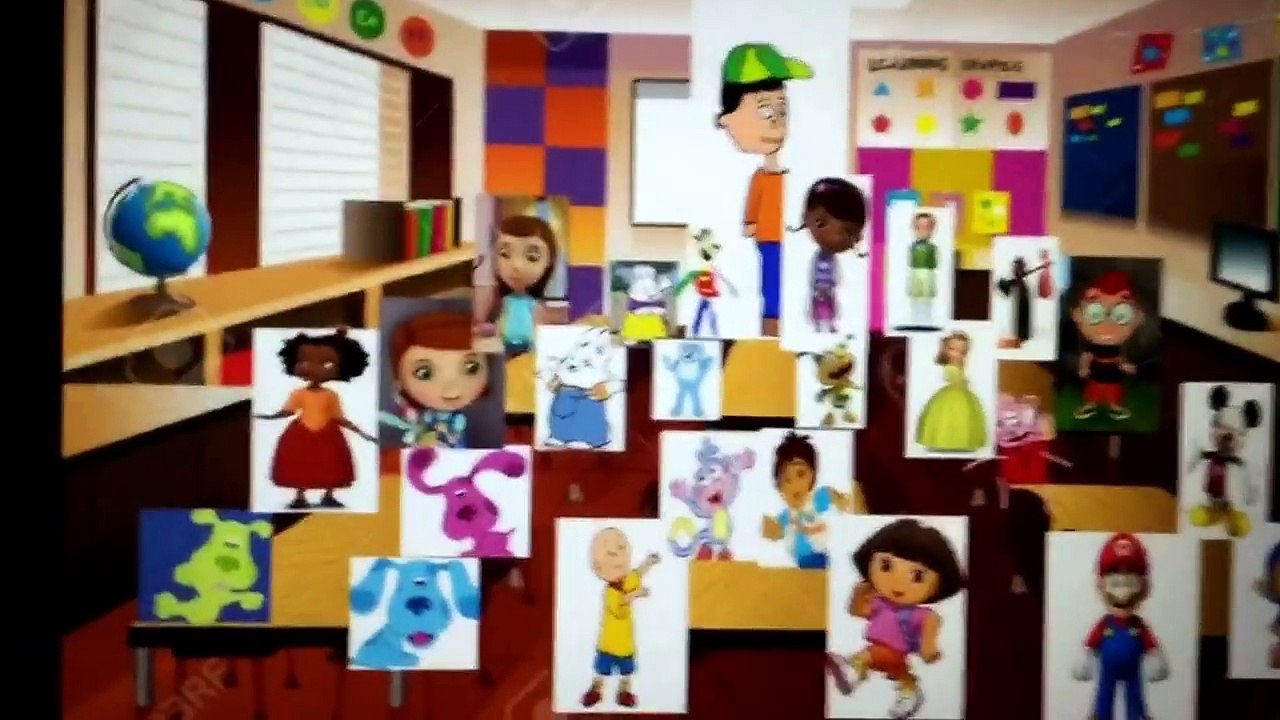 Caillou Changes The School Name Into Chuck E. Cheese's And Gets Grounded