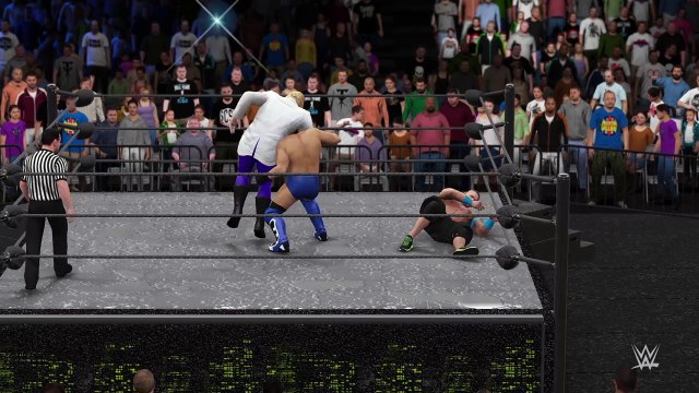WWE 2K16 ken shamrock v john cena v gangrel