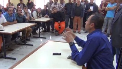 Amasya'da Maden İşçilerinin Protestosu