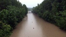 Inondations à Tournai : la N52 sous les eaux