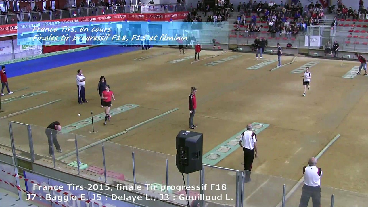Finale tir progressif F18, France Tirs, Sport Boules, Dardilly 2015