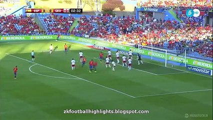 Sergio Ramos Big Chance HD - Spain vs Georgia 07.06.2016 HD