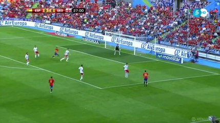 Thiago Alcantara Shot Chance- Spain 0-0 Georgia - 07-06-2016