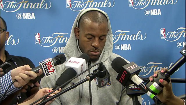 Andre Iguodala Practice Interview Warriors vs Cavs - Game 3 Preview June 7, 2016 NBA Finals
