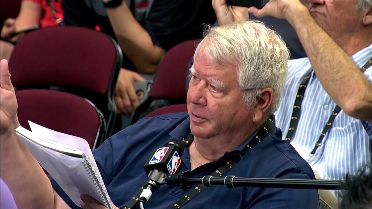 LeBron James Practice Interview #1  Warriors vs Cavs - Game 3 Preview  June 7, 2016  NBA Finals