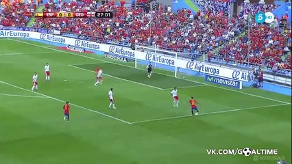 Thiago Alcantara hits The Post - Spain 0-0 Georgia - 07-06-2016