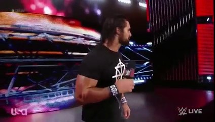 WWE RAW 5-30-2016 Roman Reigns calls out Seth Rollins