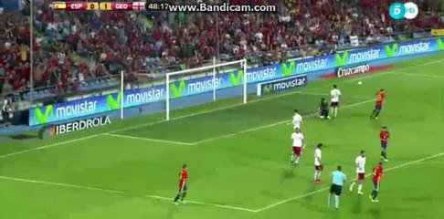 Andres Iniesta super Power SHOOT - Spain 0-1 Georgia - 07-06-2016