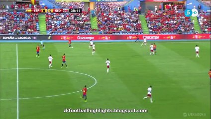Tornike Okriashvili Goal HD - Spain 0-1 Georgia 07.06.2016 HD