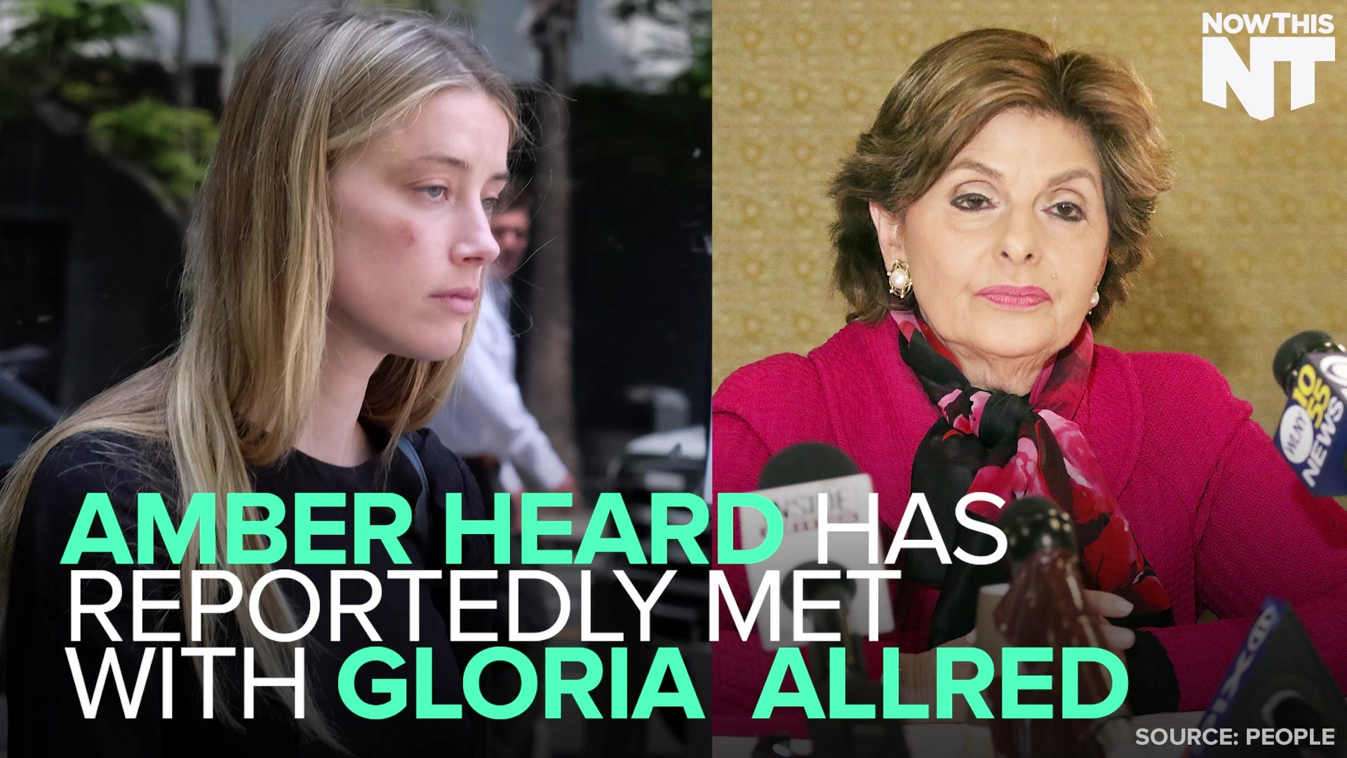 ⁣Amber Heard Reportedly Meets With Gloria Allred