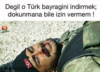 Değil O Bayrağı İndirmek Dokunmana Bile İzin Vermem!