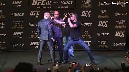 McGregor_ Diaz almost come to blows at press conference