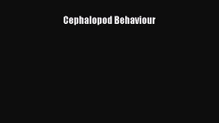 Read Books Cephalopod Behaviour E-Book Free