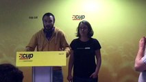 Eulàlia Reguant i Albert Botran després de la reunió del Consell Polític i GAP sobre el pressupost generalitat