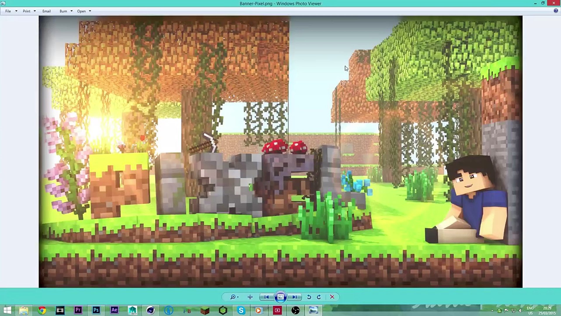 Minecraft Render Pxellyt New Banner Video Dailymotion