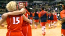 Illinois Women's Basketball vs Purdue 2/21/15 Post-Game Celebration