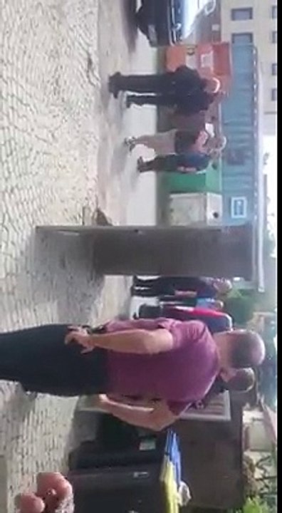 Polizeiaufgebot in  Erfurt Teil2