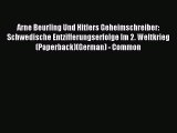 Read Arne Beurling und Hitlers Geheimschreiber: Schwedische Entzifferungserfolge im 2. Weltkrieg