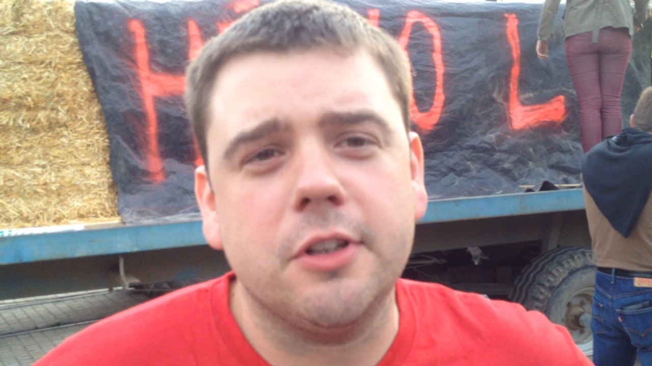 Au Mans, manifestation des agriculteurs FDSEA