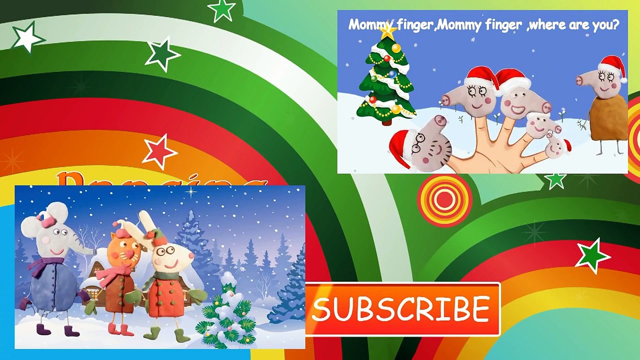 Play Doh Peppa Pig Friends Party Finger Family / Nursery Rhymes Lyrics