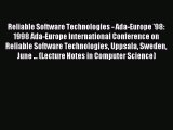 Read Reliable Software Technologies - Ada-Europe '98: 1998 Ada-Europe International Conference