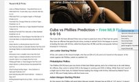 Chicago Cubs vs Philadelphia Phillies Free MLB Picks 6-6-16