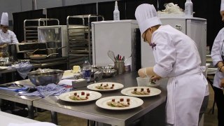 Rebecca plating appetizer at Skills Canada 2016 - Part III