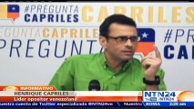 Capriles afirma que validación de las firmas para el referendo revocatorio será entre el 15 y 21 de junio
