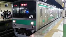 埼京線205系ハエ28編成　通勤快速新木場行き　大宮駅発車