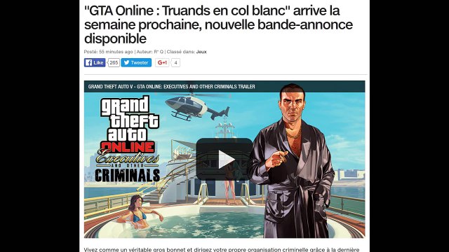 MISE A JOUR TRUANDS EN COL BLANC GTA 5 ONLINE