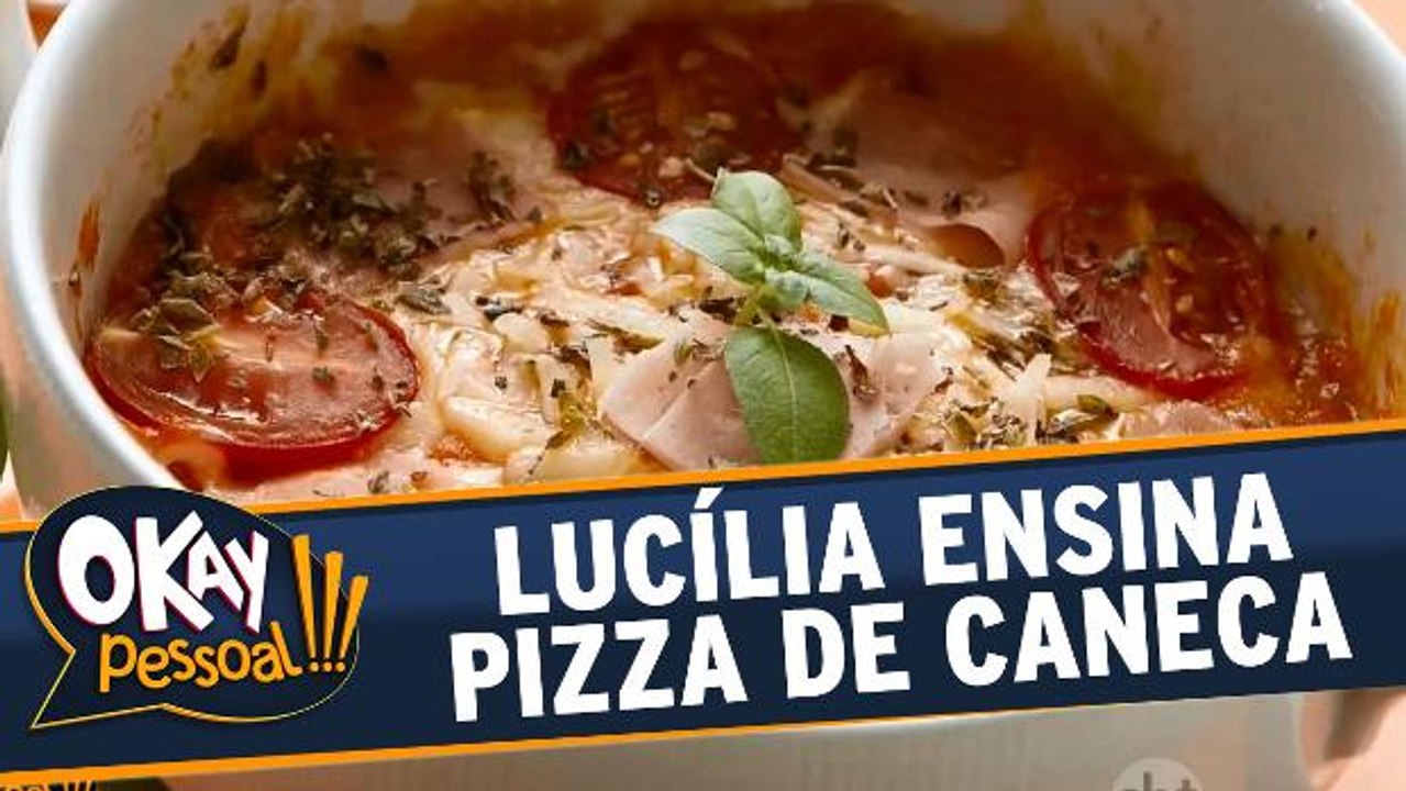 Lucília Diniz ensina a fazer uma pizza de caneca