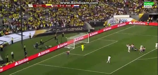 James Rodriguez super Free Kick - Colombia 0-0 Paraguay - 07-06-2016