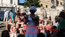 Meditation Flash Mob - Rome, Piazza di Spagna, 28 July 2011