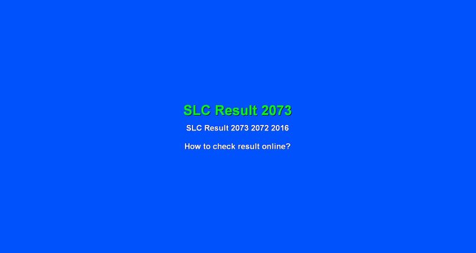 Slc result 2073 SLC result Nepal 2072 2016