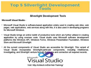 Top 5 Silverlight Development Tools - CRB Tech