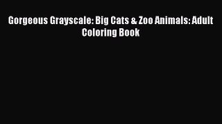 Download Gorgeous Grayscale: Big Cats & Zoo Animals: Adult Coloring Book PDF Free