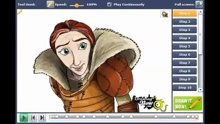 How to draw Valka from How to Train Your Dragon 2