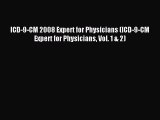 Read ICD-9-CM 2008 Expert for Physicians (ICD-9-CM Expert for Physicians Vol. 1 & 2) Ebook