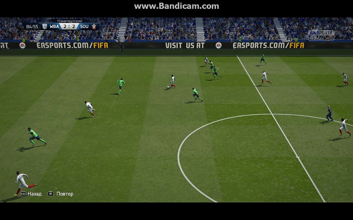 BPL 19 Тур. Вест Бромвич - Саутгемптон 3:2. Roberts, 86'