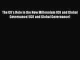 PDF The G8's Role in the New Millennium (G8 and Global Governance) (G8 and Global Governance)