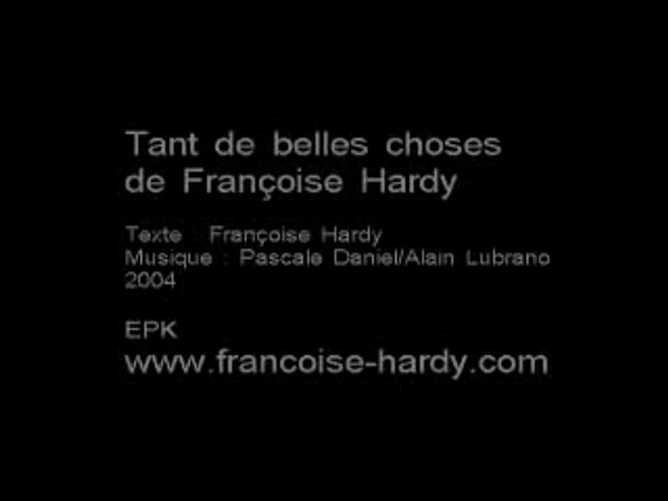 Françoise HARDY - TANT DE BELLES CHOSES