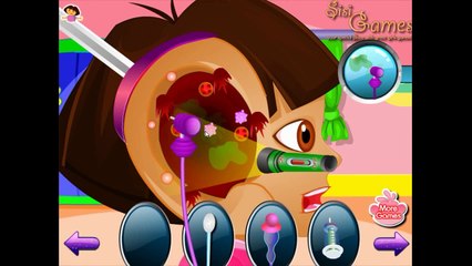 Dora tiene otitis y va al doctor | Juegos de dora la exploradora